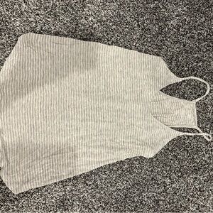 Gray Striped Women's Tank Top